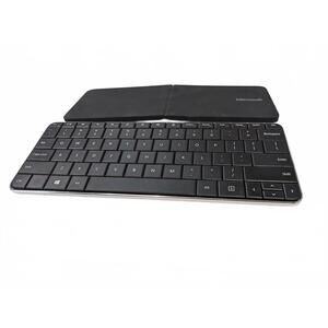 Microsoft China Wedge Foldable Slim Keyboard Wireless Bluetooth Black PC Mac